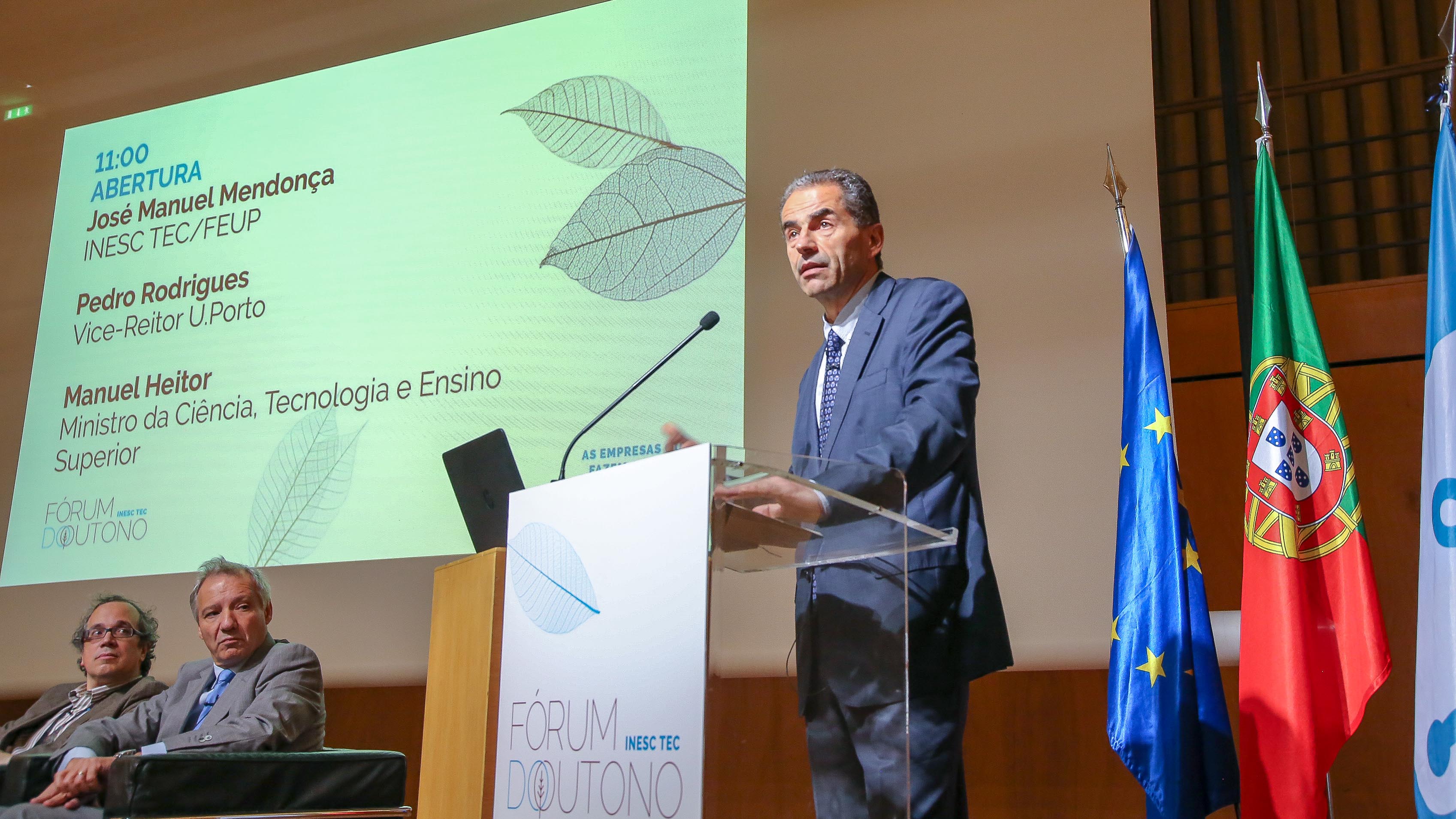 Manuel Heitor no F&oacute;rum do Outono